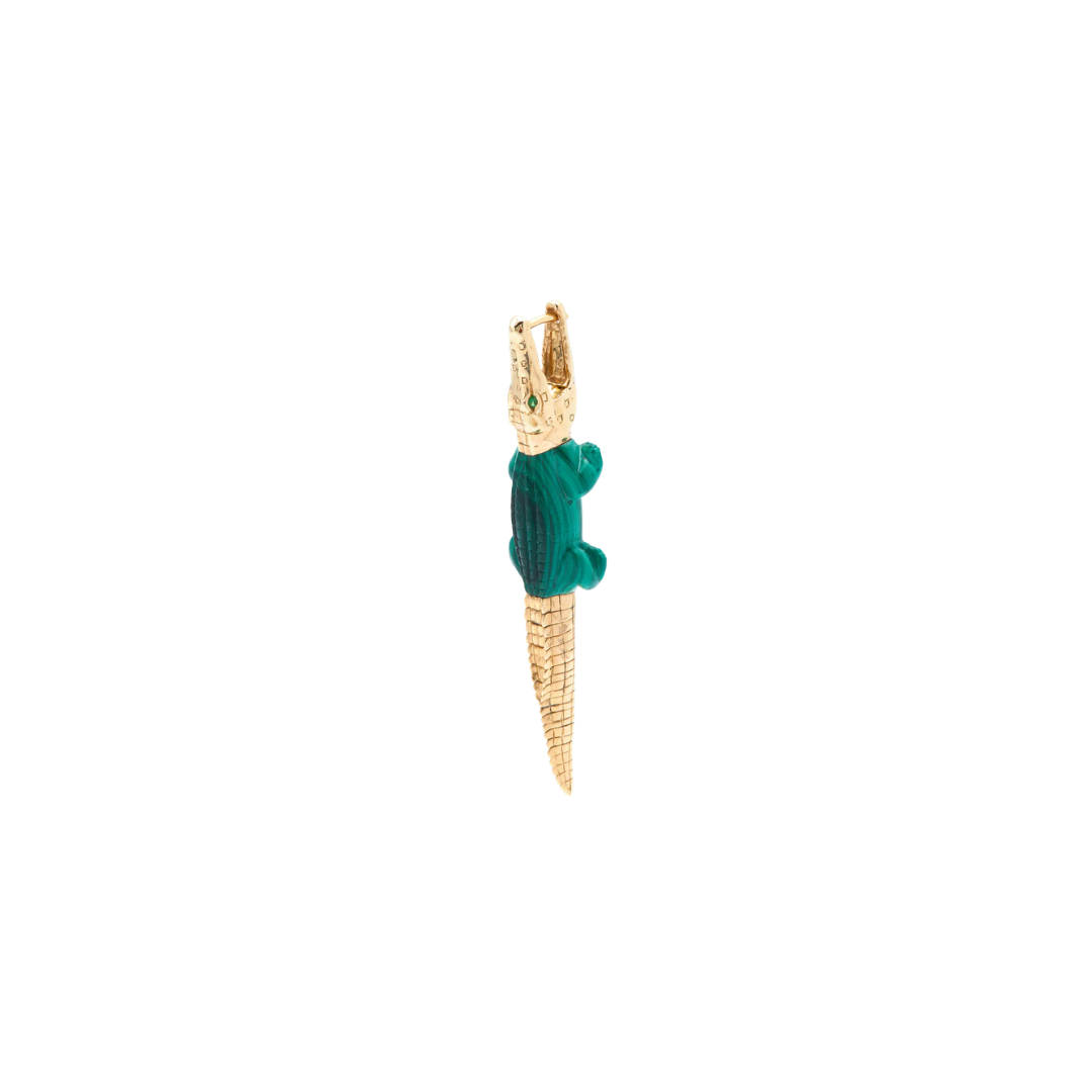 Malachite Alligator Bite Earring – Henri Noël
