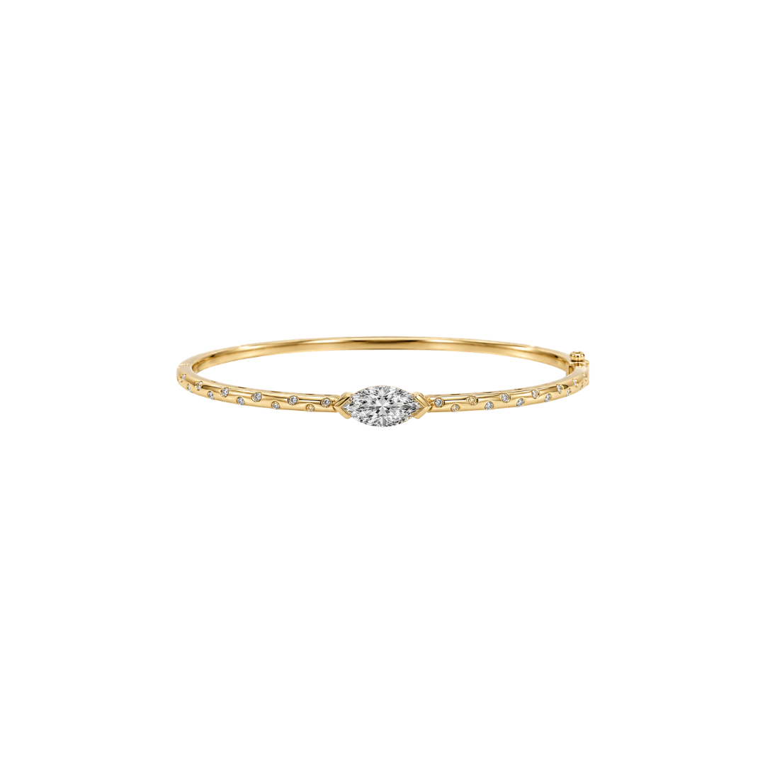 Marquise Diamond Bangle