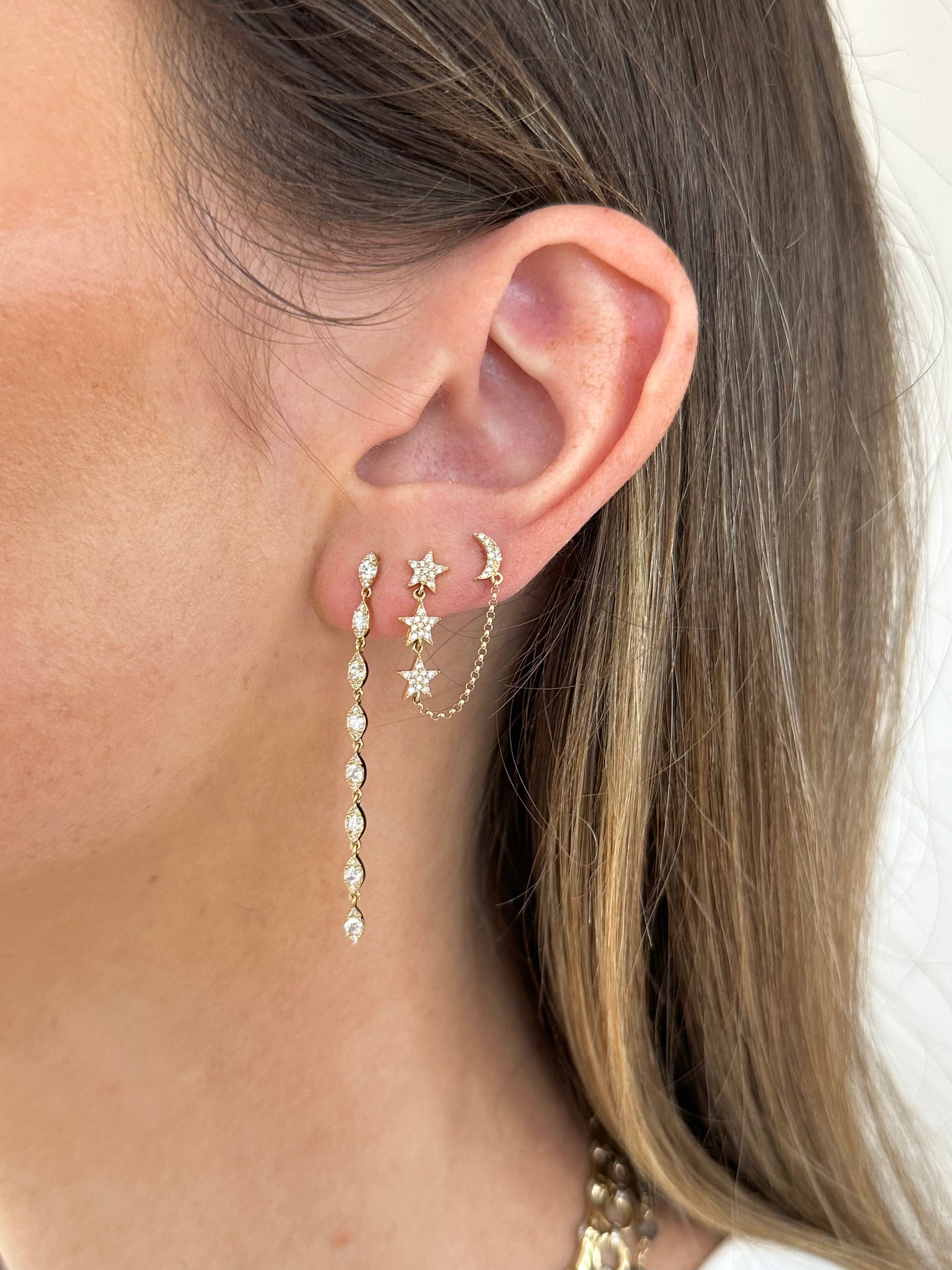 Marquise Cluster Drop Earrings – Henri Noël