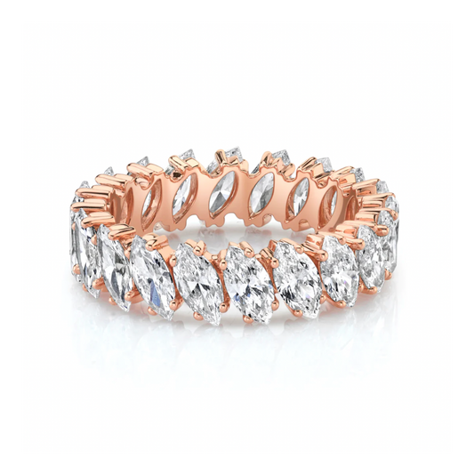 Marquise Diamond Eternity Band – Henri Noël