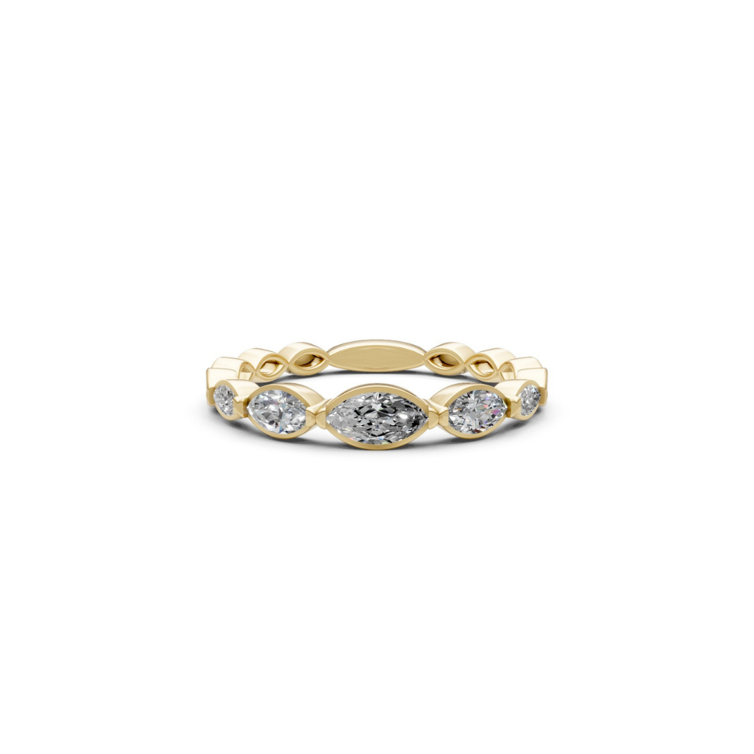 Marquise Diamond Stacking Band – Henri Noël