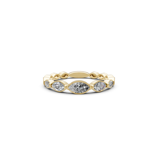 Marquise Diamond Stacking Band – Henri Noël