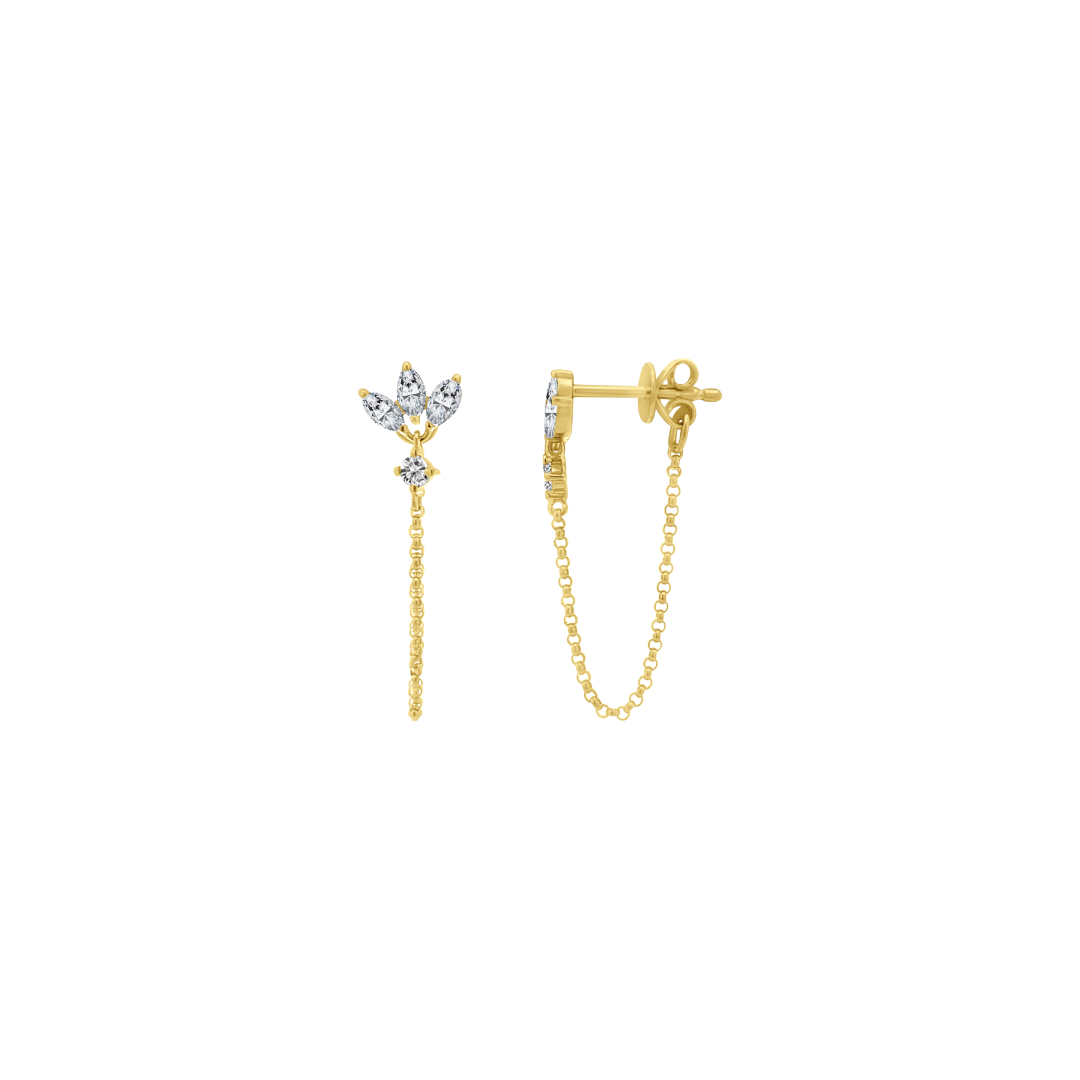 Marquise Drop Earrings – Henri Noël