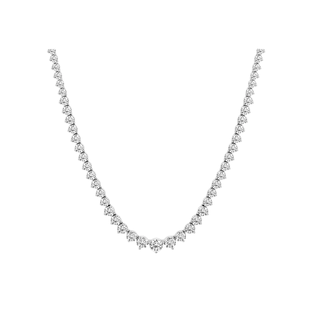 Martini Graduated Diamond Tennis Necklace – Henri Noël