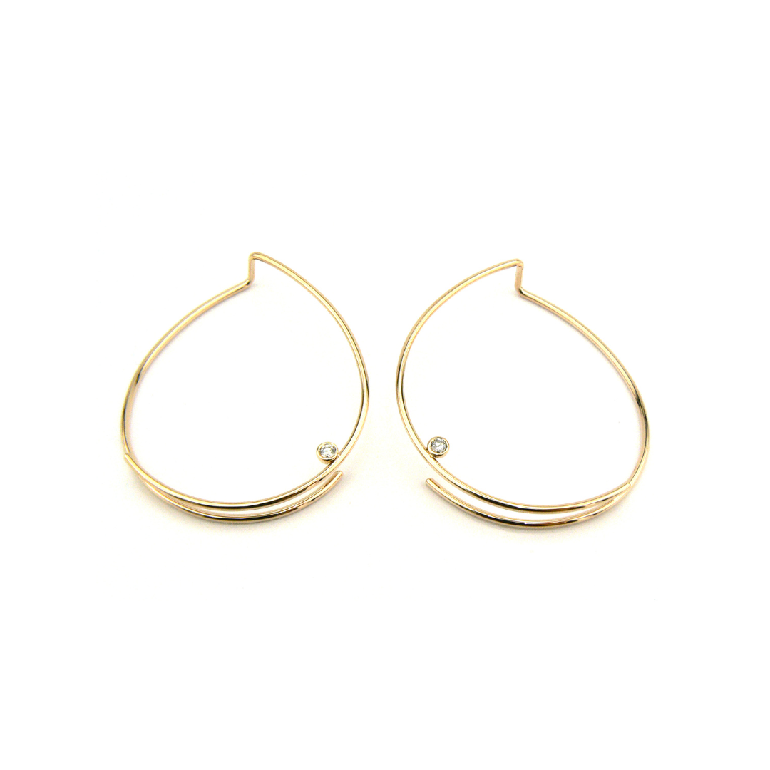 Marylebone Diamond Hoops – Henri Noël