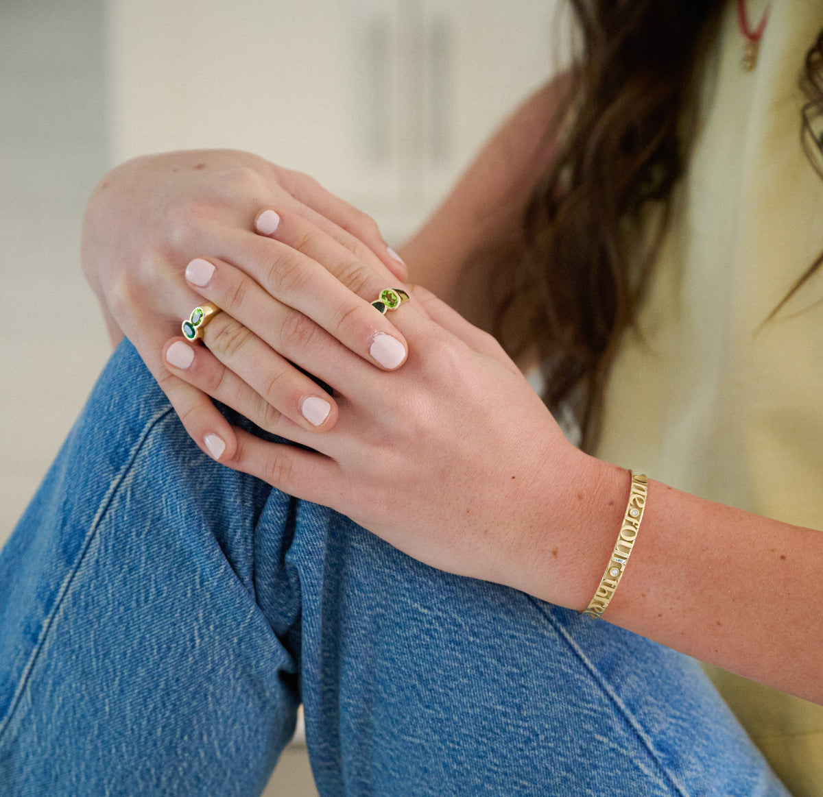 Matcha Milkshake Gemstone Ring – Henri Noël