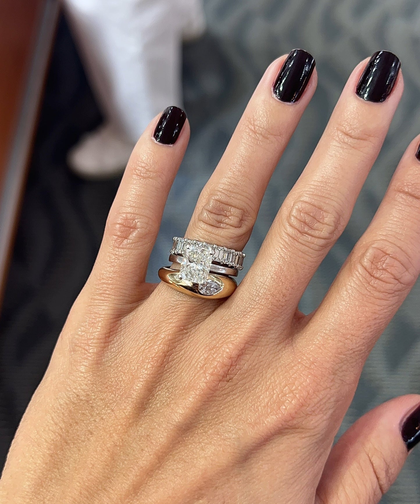 Mini Bubble Diamond Signet Ring – Henri Noël