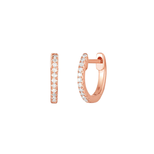 Mini Diamond Hoops | 14K Gold | Henri Noël – Henri Noël