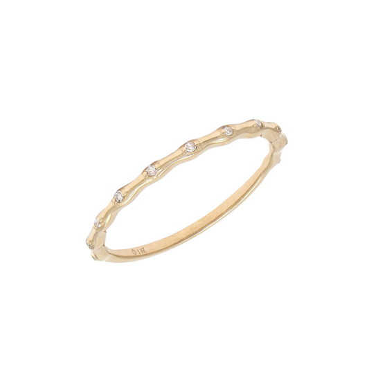 Mini Spaced Diamond Stacking Band – Henri Noël