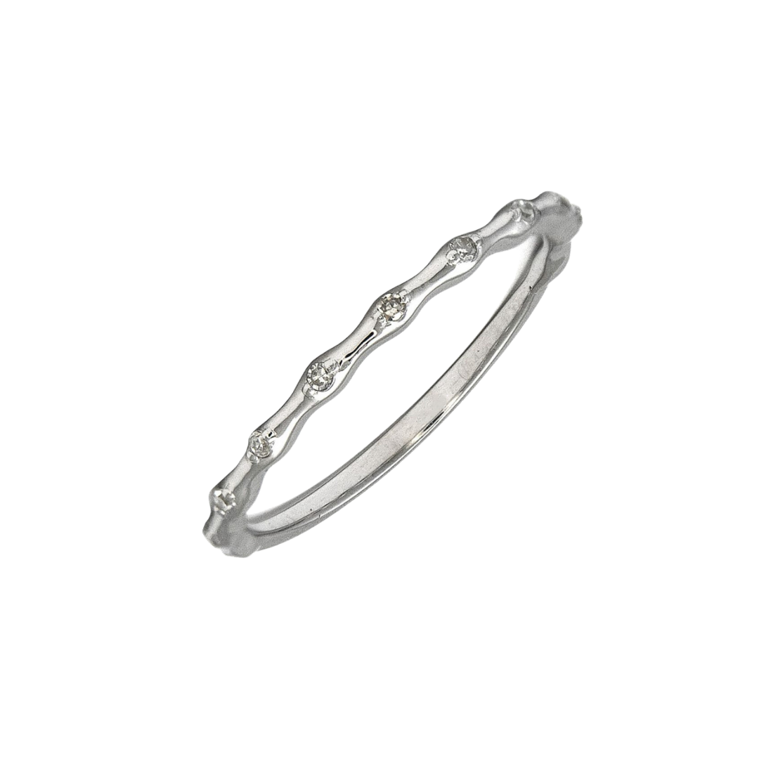 Mini Spaced Diamond Stacking Band – Henri Noël