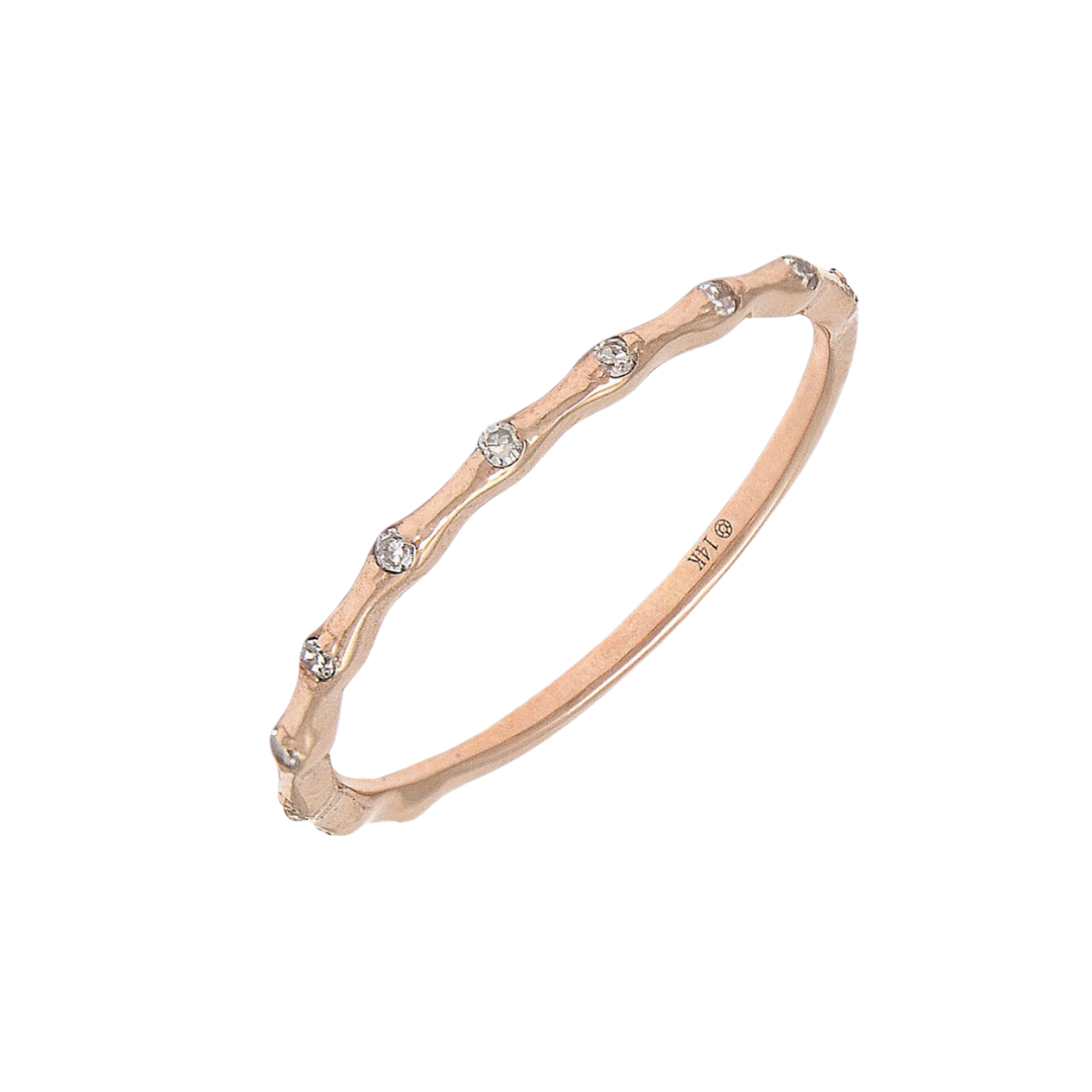 Mini Spaced Diamond Stacking Band – Henri Noël