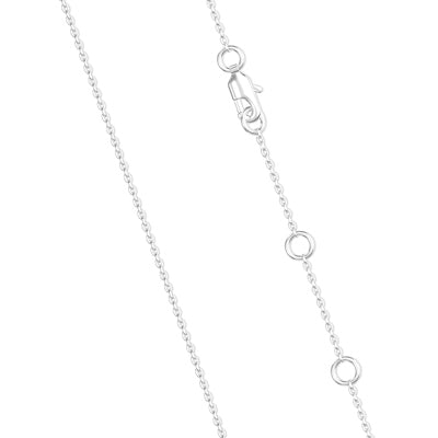 Octagon Bezel Diamond Lariat Necklace