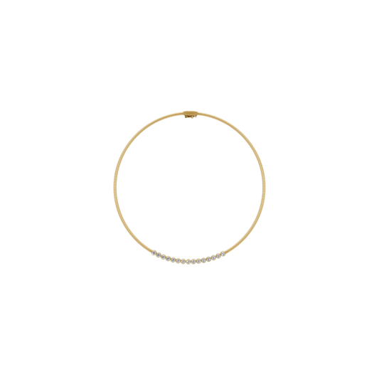 Diamond Bezel Collar Necklace