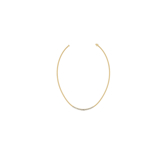 Diamond Bezel Collar Necklace