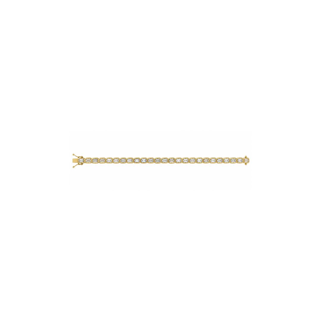 Emerald Cut Diamond Tennis Bracelet – Henri Noël