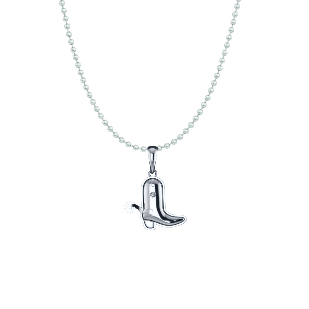 Nat Note Cowgirl Boot Necklace - Mini – Henri Noël