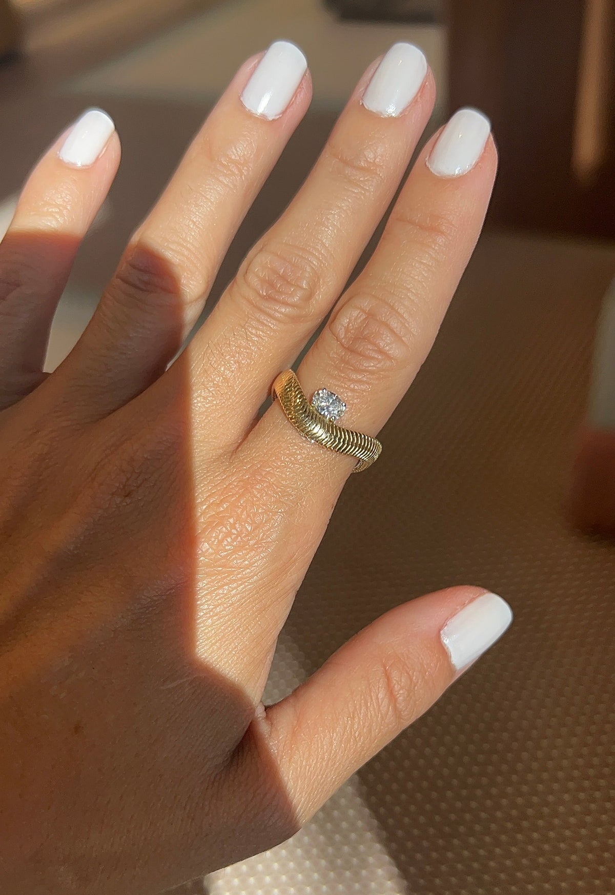 Nikos Koulis- Diamond Oval Feelings Ring – Henri Noël