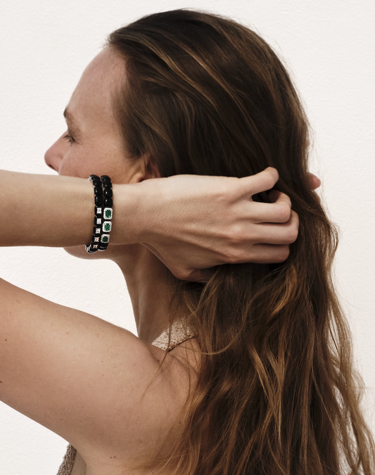 Nikos Koulis- Oui Black Enamel Cuff