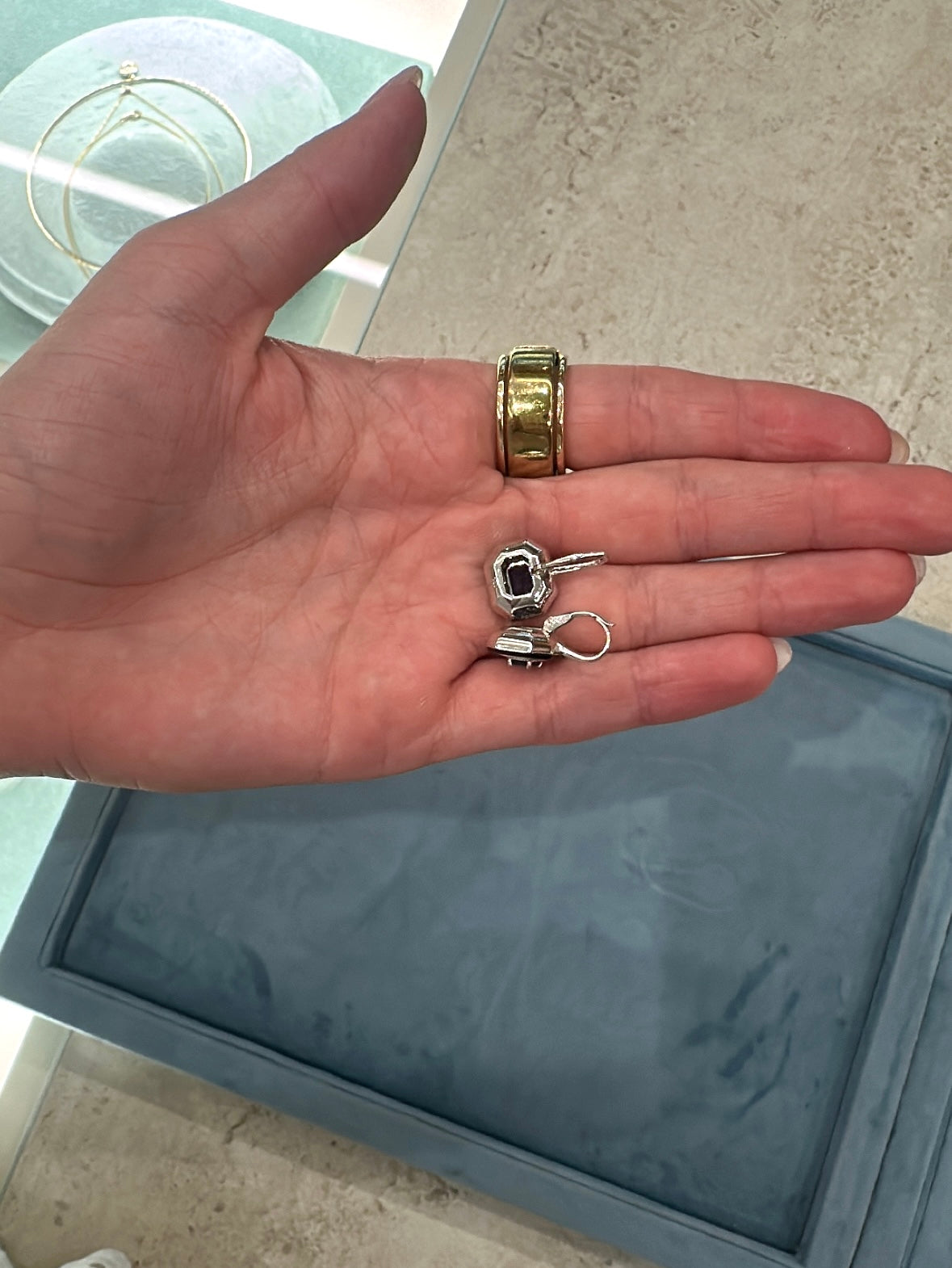 Nikos Koulis- Oui Blue Sapphire Earrings – Henri Noël