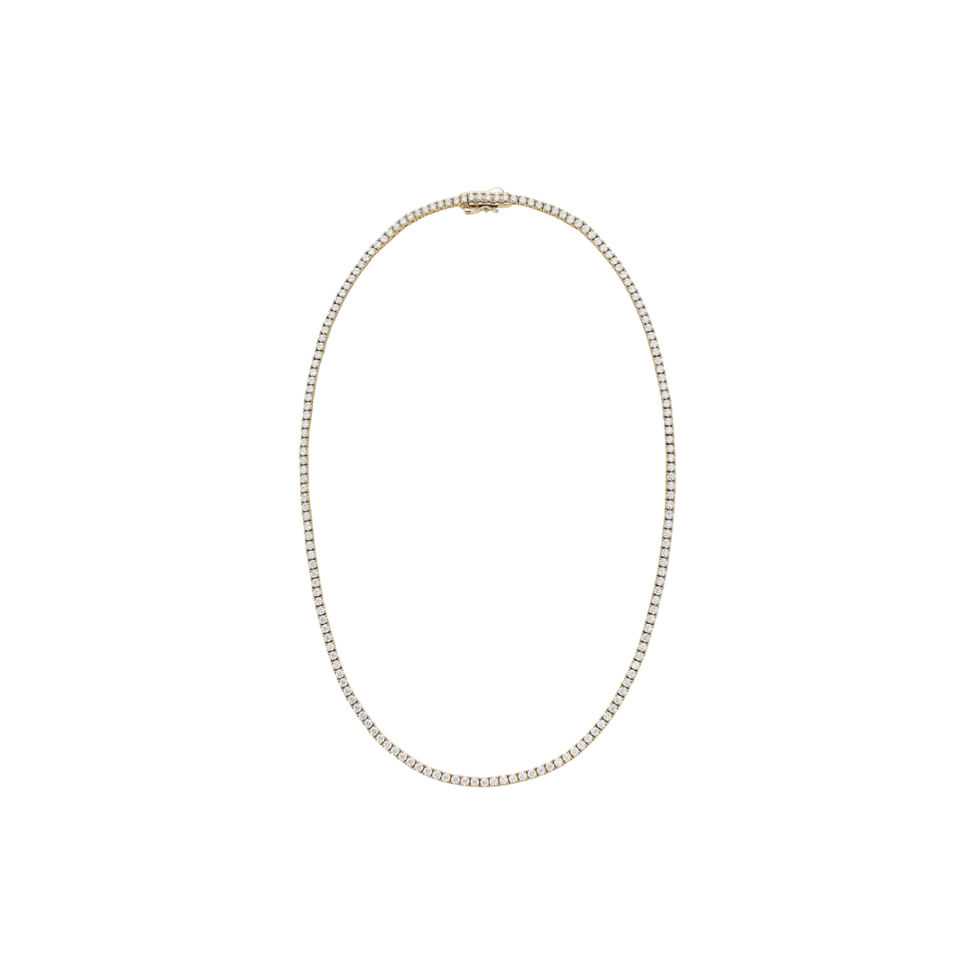 Nora Prong Set Diamond Tennis Necklace – Henri Noël