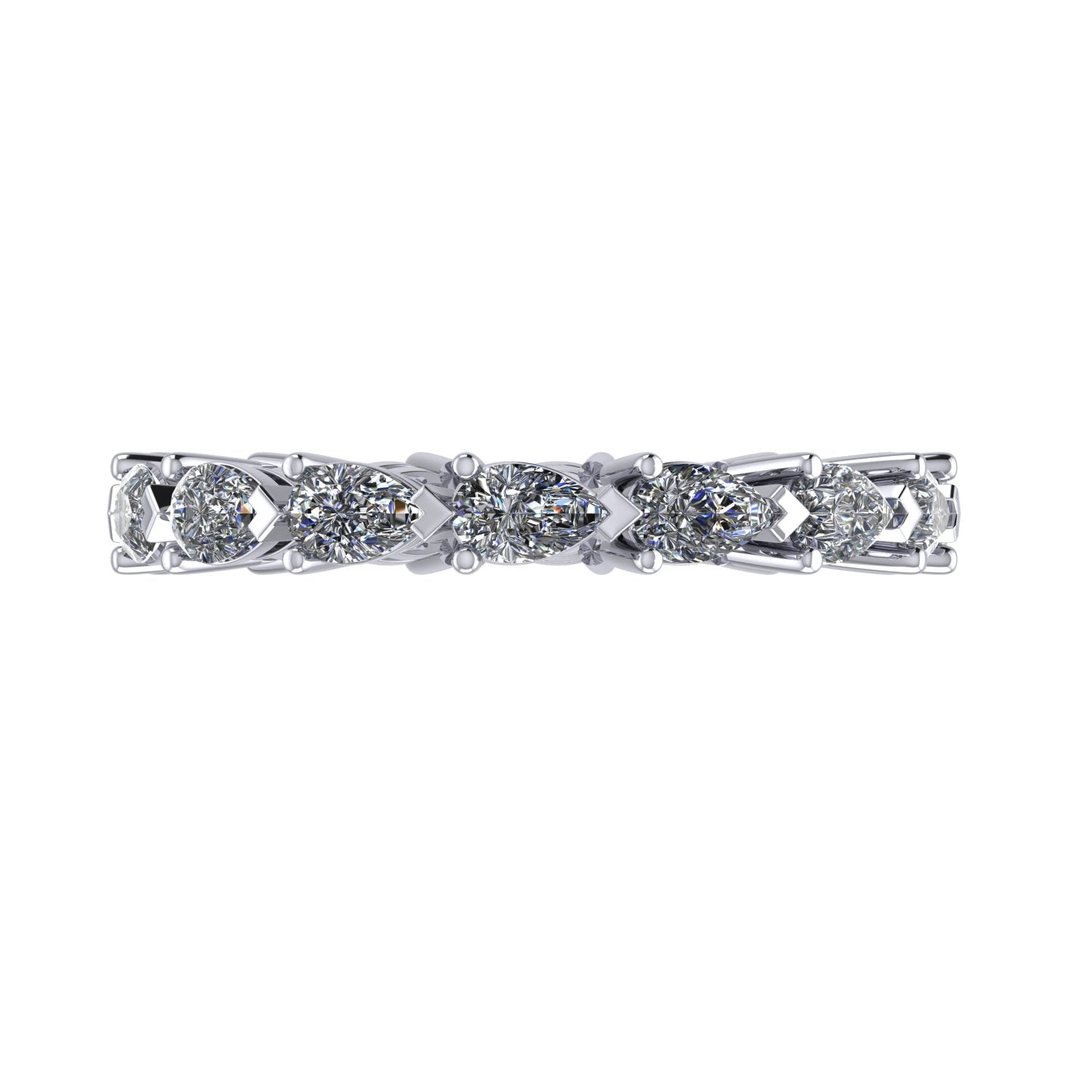 Pear Diamond Eternity Ring