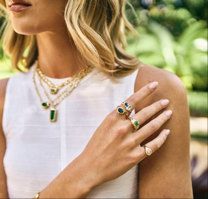 Ocean Toi Et Moi Scalloped Ring – Henri Noël