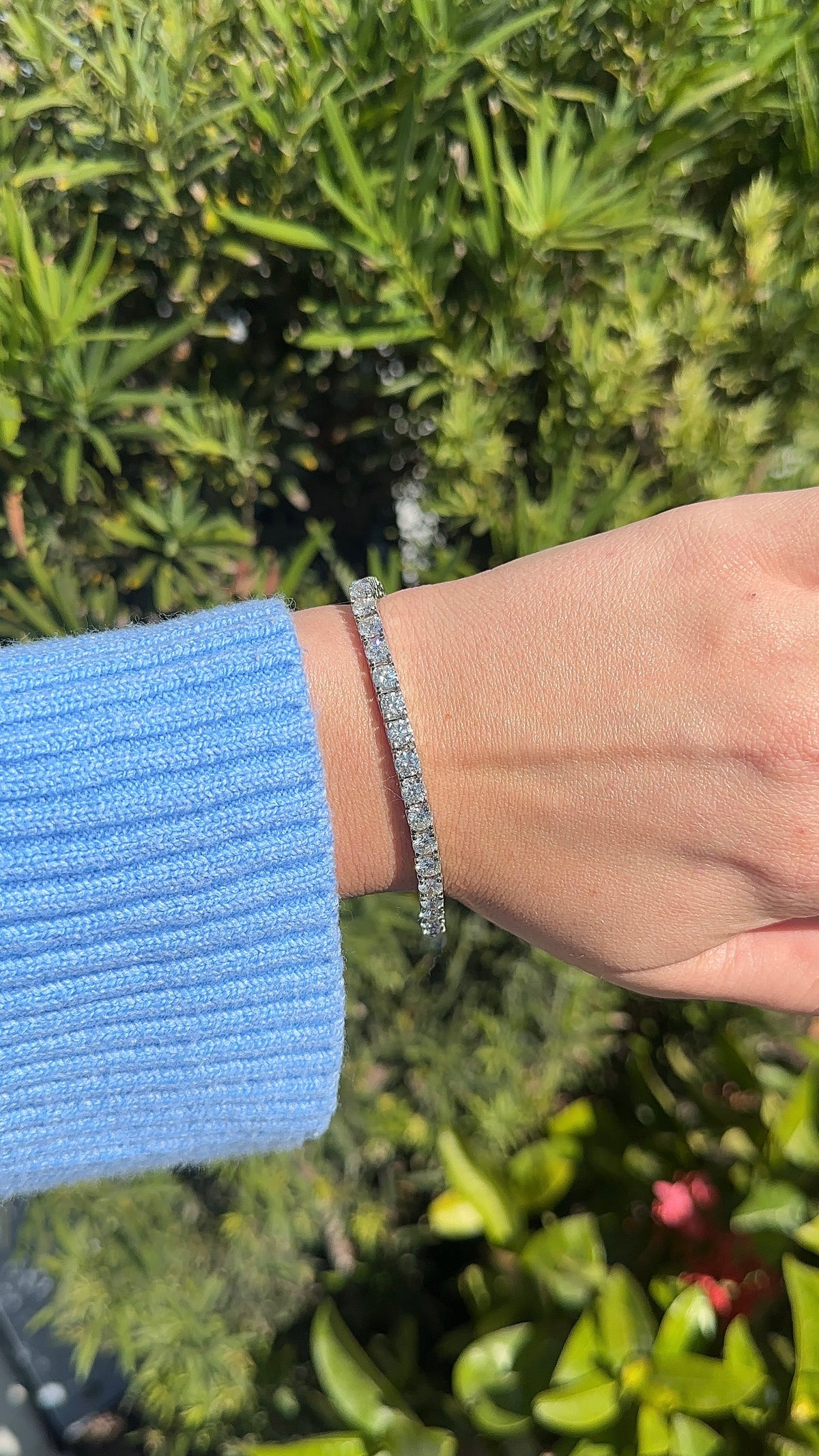 Olivia Round Diamond Tennis Bracelet – Henri Noël