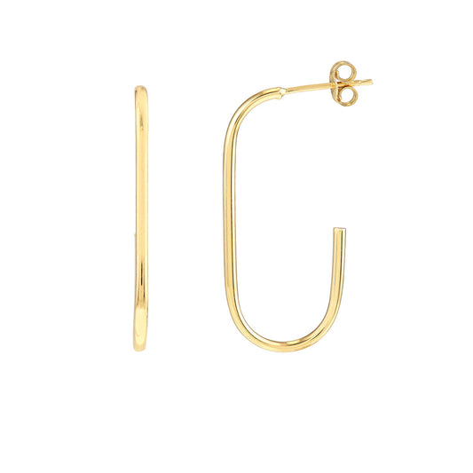 Open Paperclip Hoops – Henri Noël