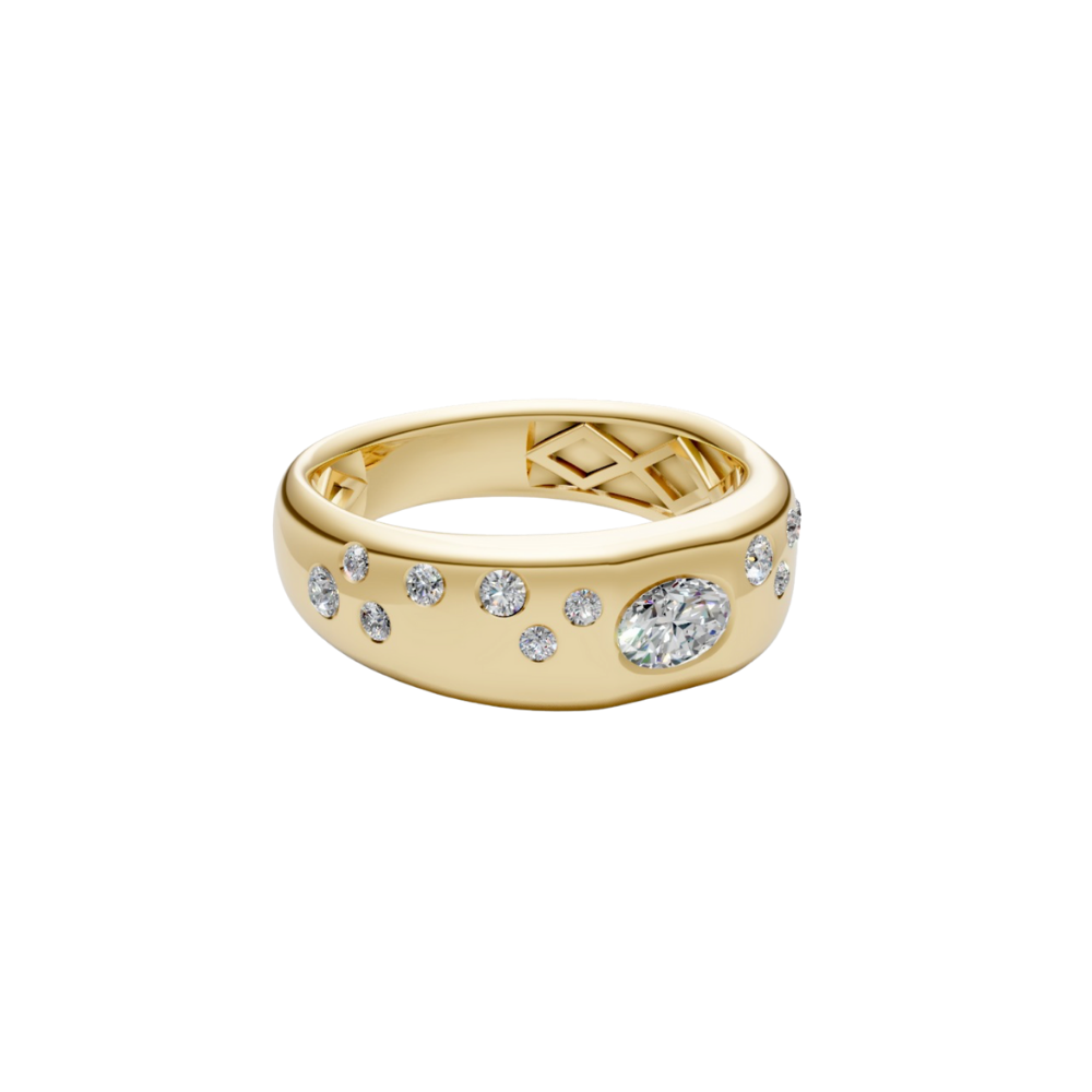 Oval Diamond Sky Band – Henri Noël