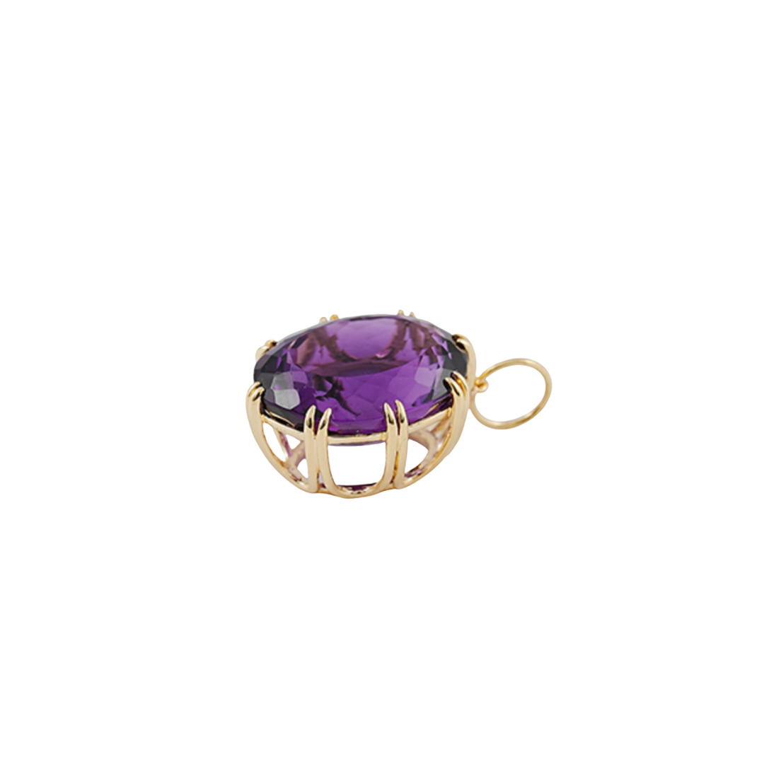 Oval Amethyst Pendant