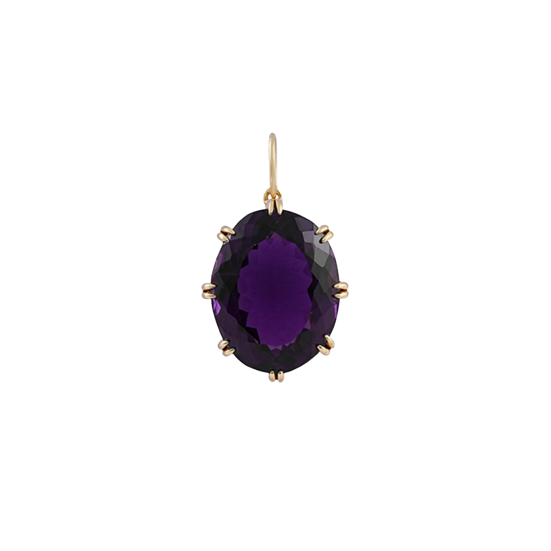 Oval Amethyst Pendant