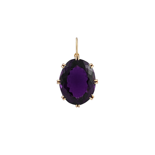 Oval Amethyst Pendant – Henri Noël