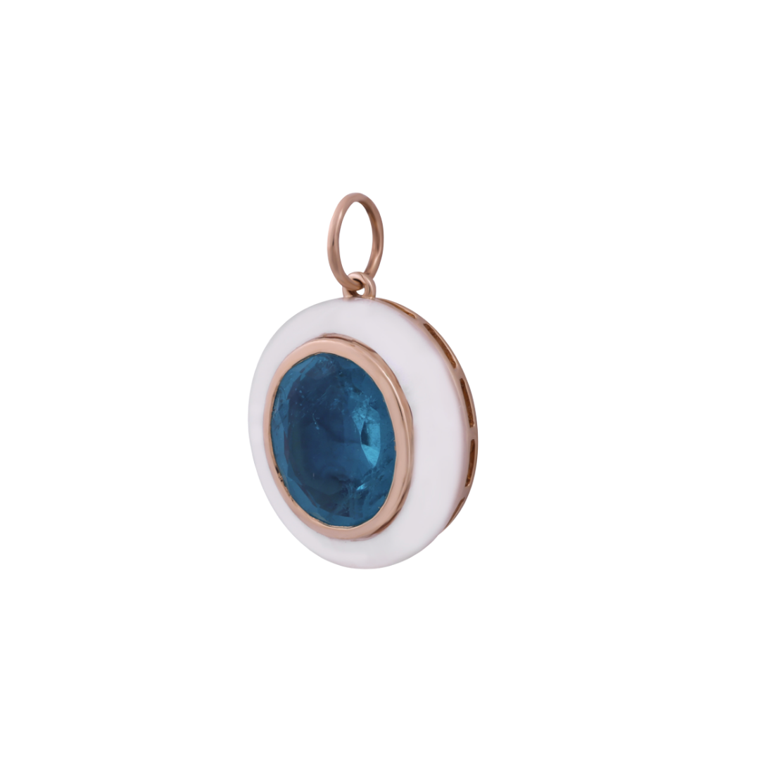 Apatite & Mother of Pearl Pendant
