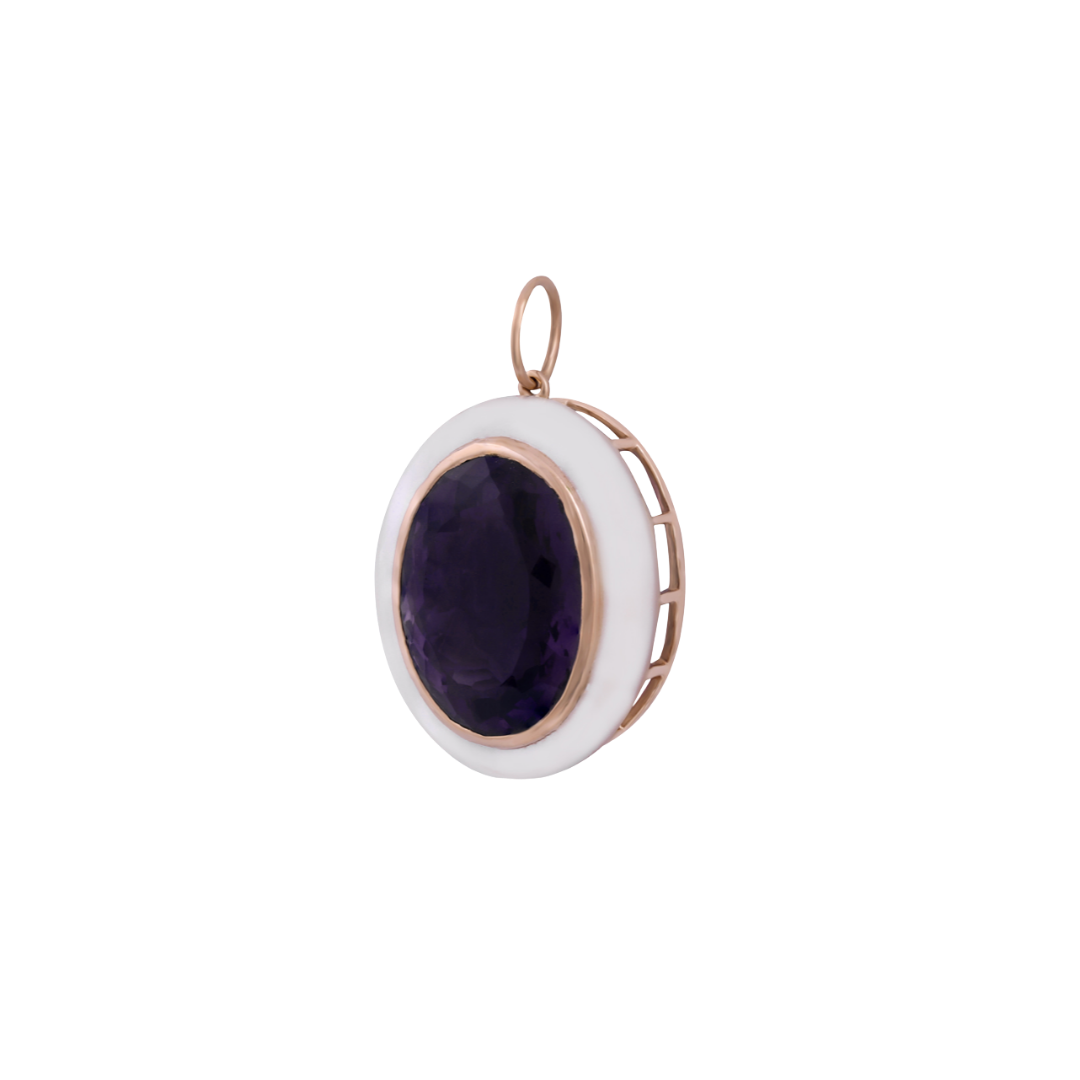 Amethyst & Mother of Pearl Pendant