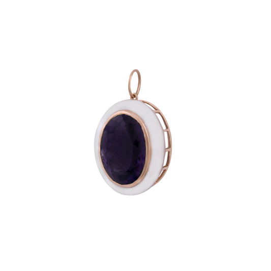Amethyst & Mother of Pearl Pendant