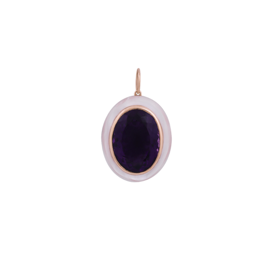 Amethyst & Mother of Pearl Pendant
