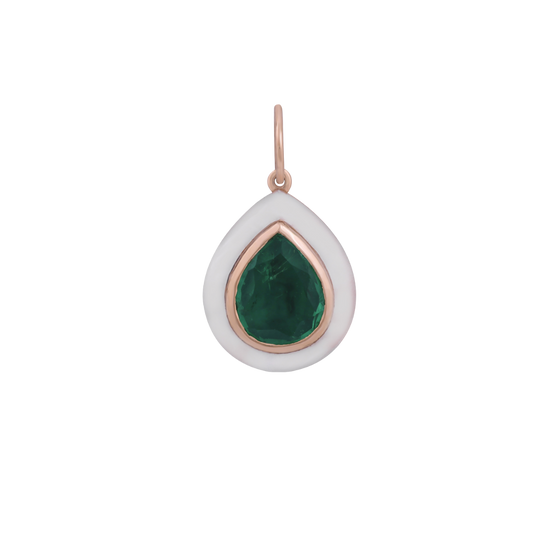 Pear Apatite & Mother of Pearl Pendant