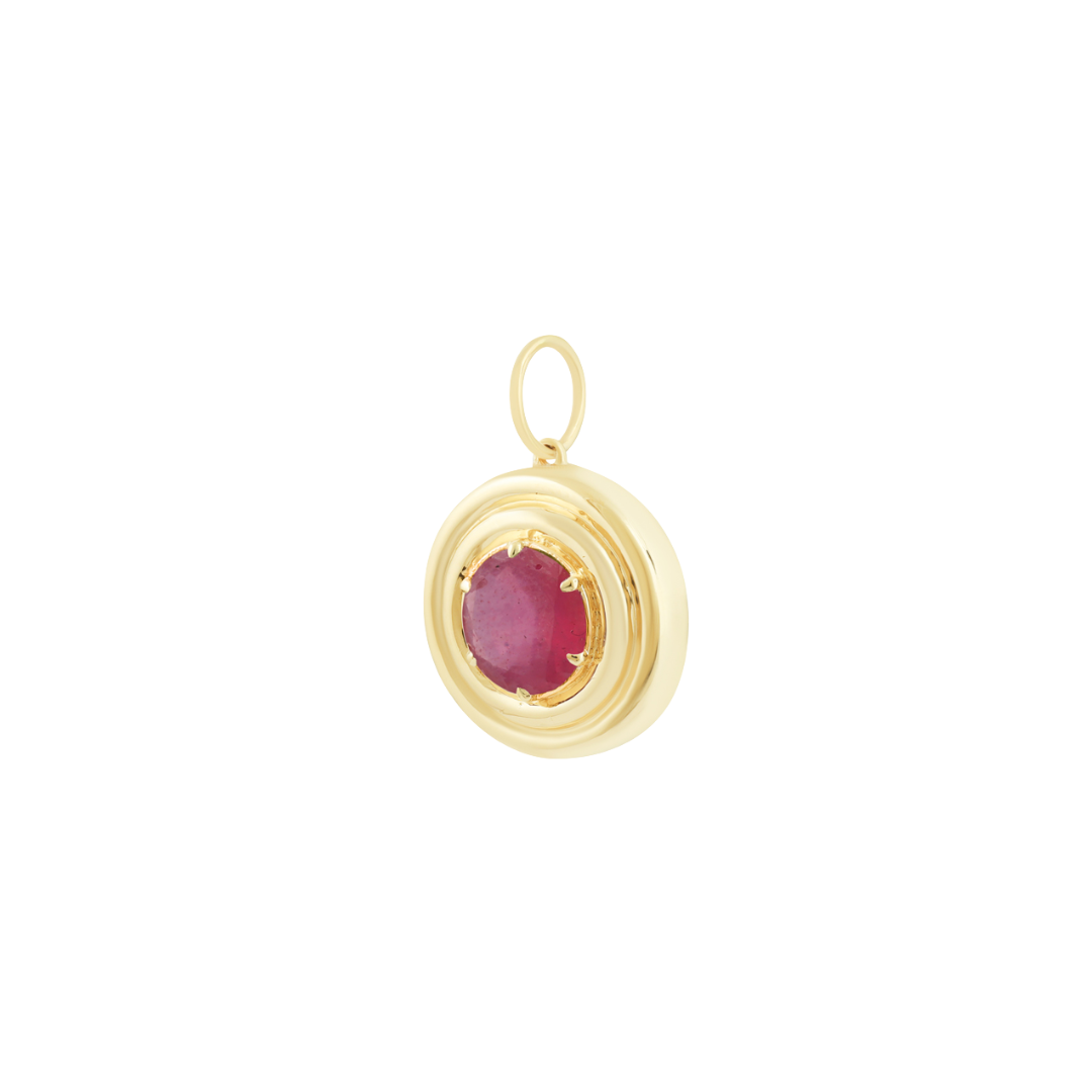 Ruby Halo Pendant