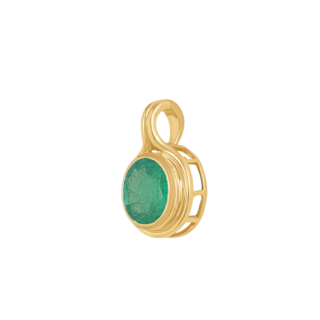Verdant Glow Emerald Pendant