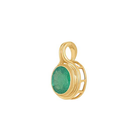 Verdant Glow Emerald Pendant