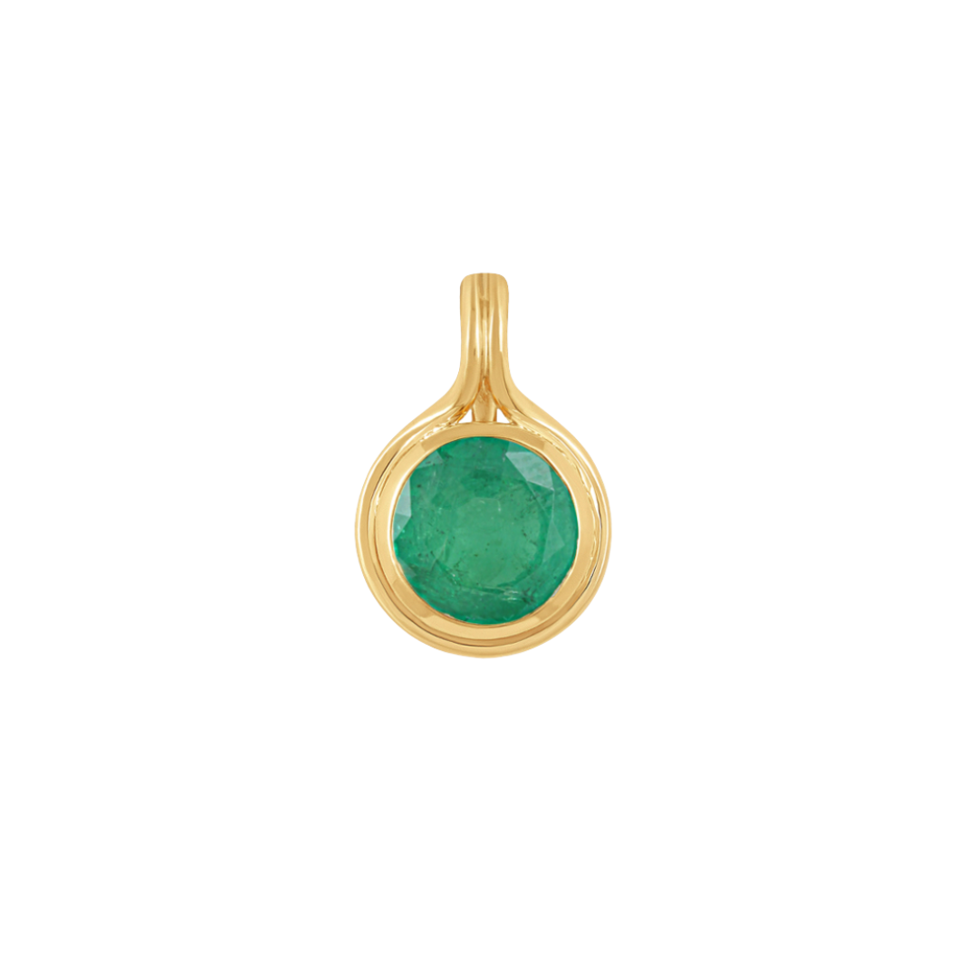 Verdant Glow Emerald Pendant