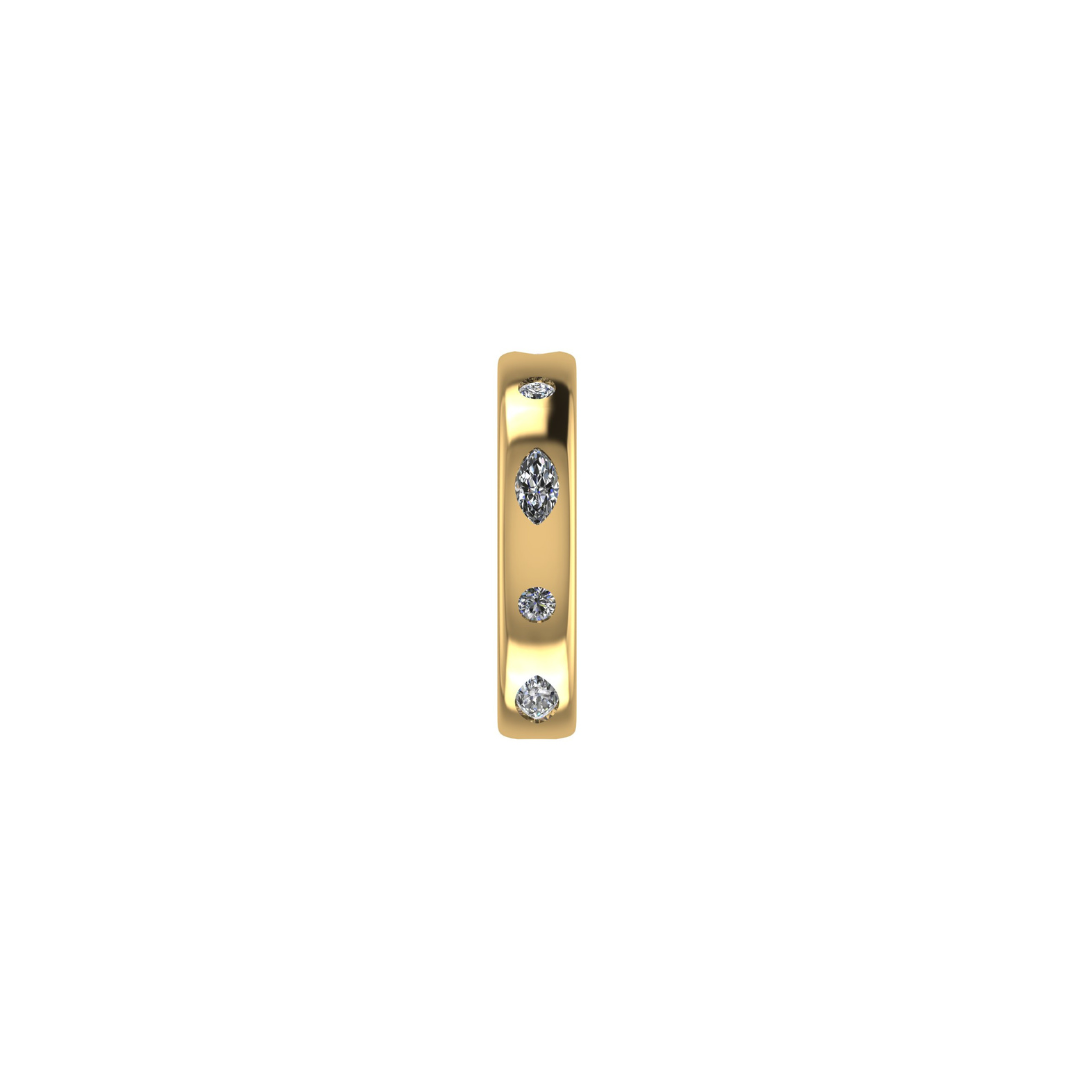 Paloma Diamond Flush Set Ring – Henri Noël