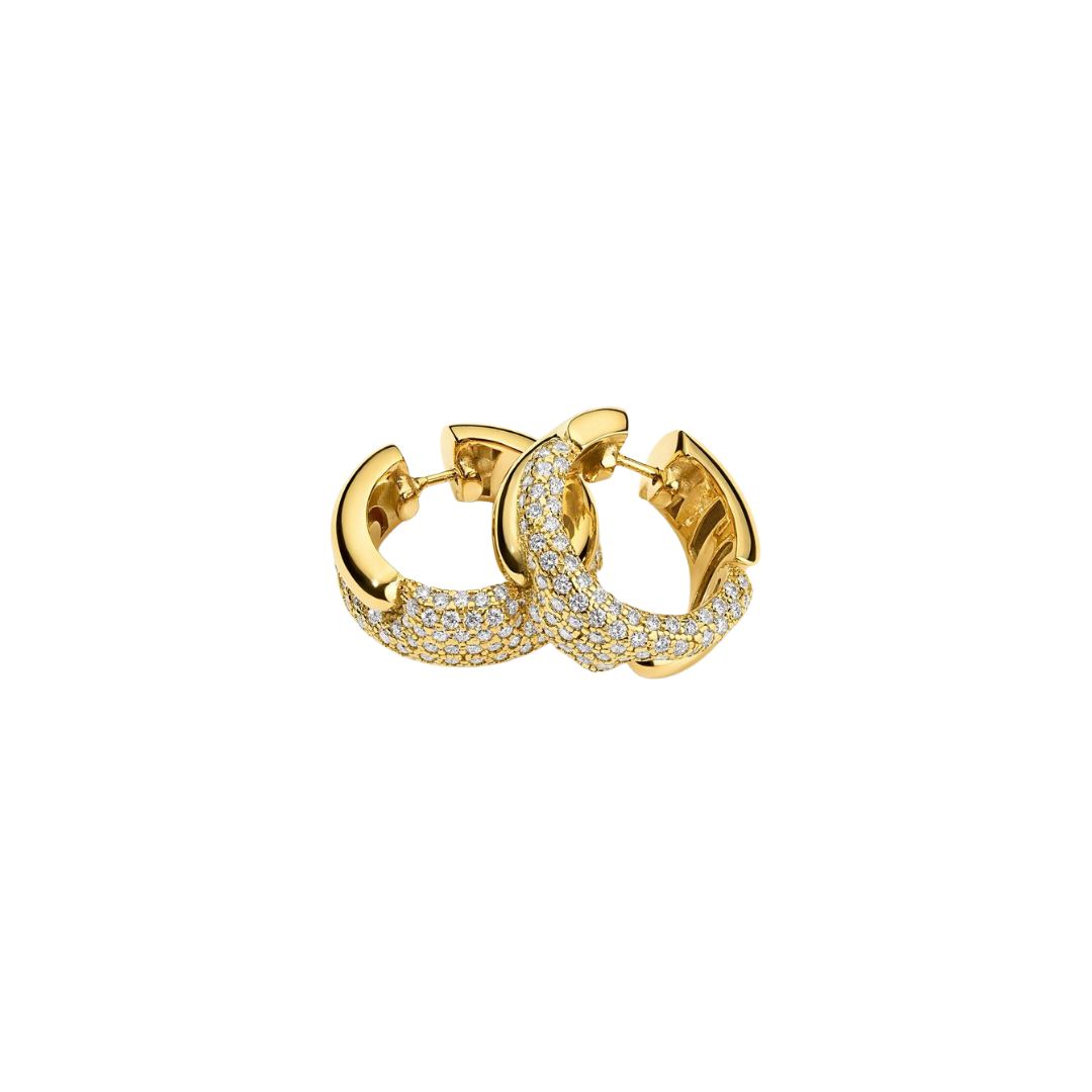 Pamela Zamore - Holos Round Hoops with Diamonds – Henri Noël