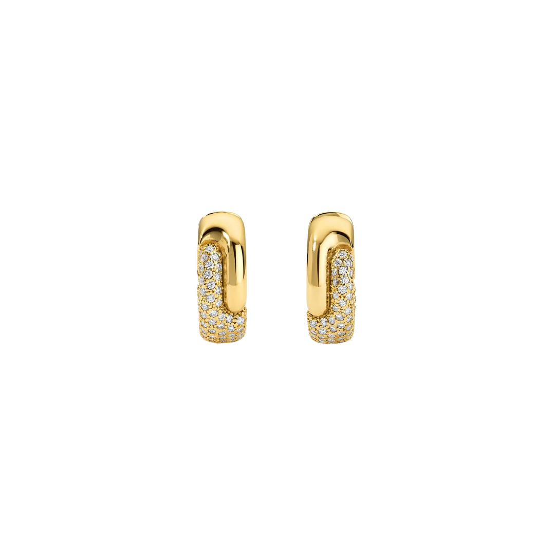 Pamela Zamore - Holos Round Hoops with Diamonds – Henri Noël