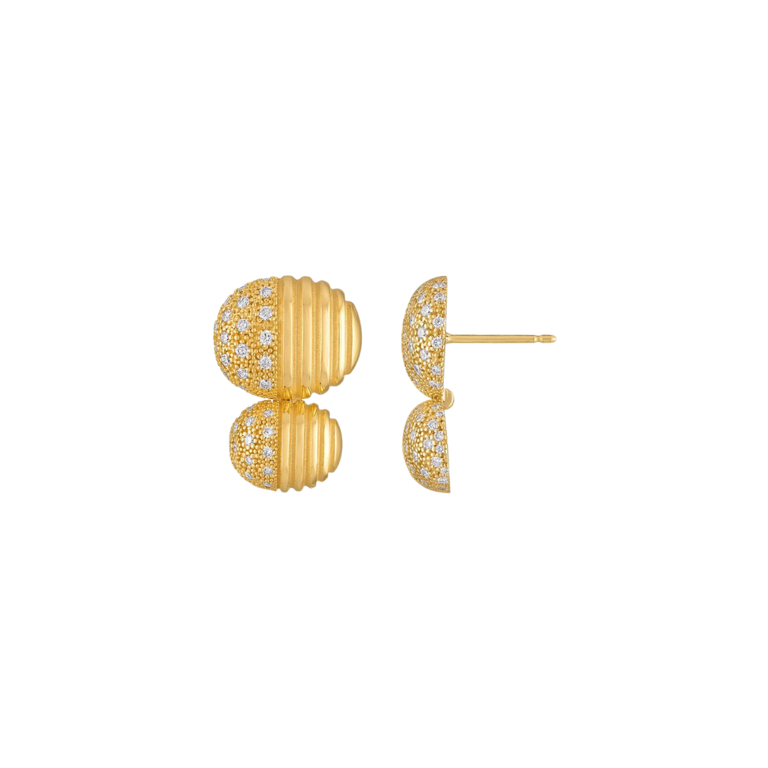 Pamela Zamore - Isla Double Oval Earrings with Diamonds – Henri Noël
