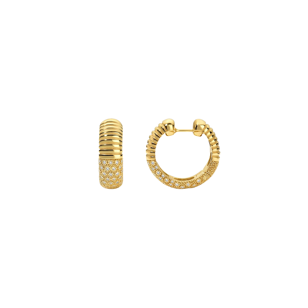Pamela Zamore - Isla Round Hoops with Diamonds – Henri Noël