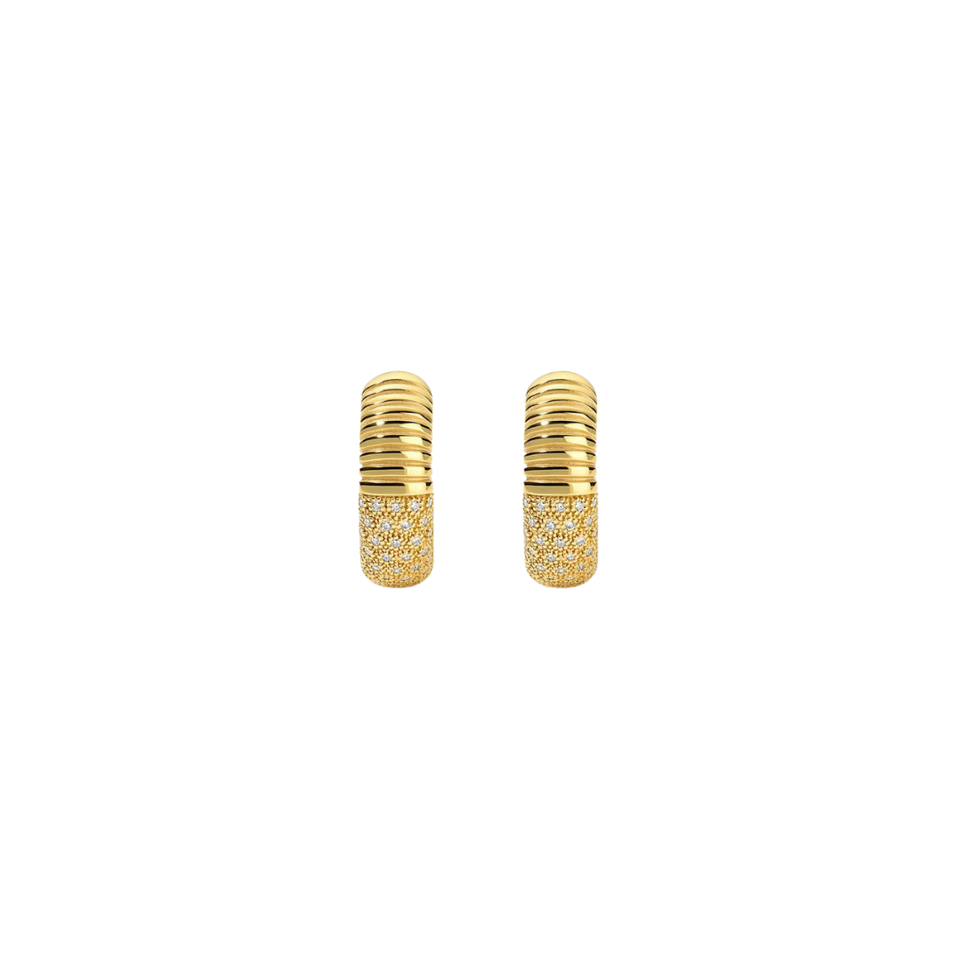 Pamela Zamore - Isla Round Hoops with Diamonds – Henri Noël