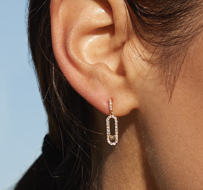 Paperclip Drop Earrings – Henri Noël