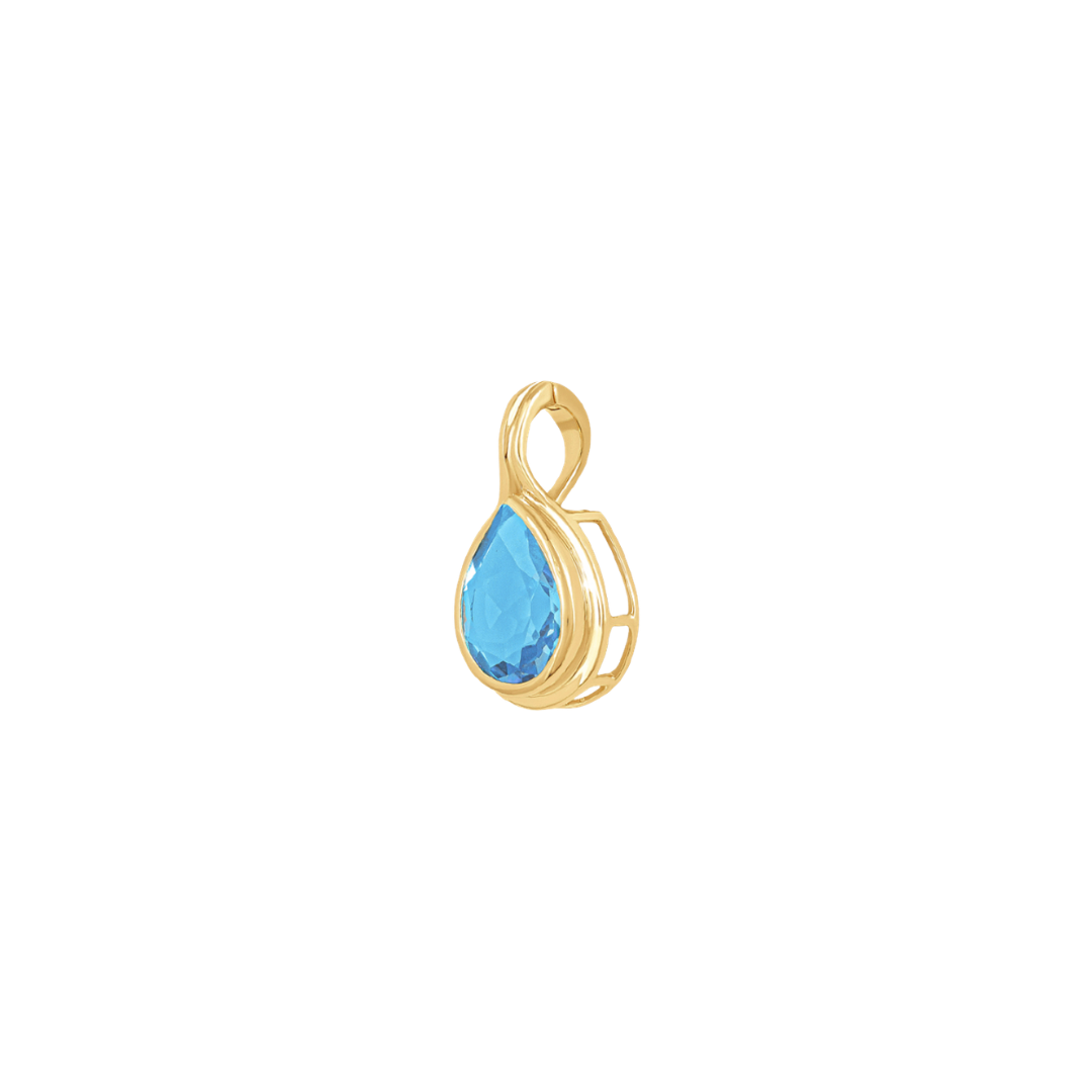 Pear Blue Topaz Pendant