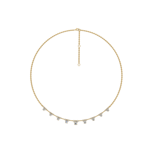 Pear Diamond Drop Necklace